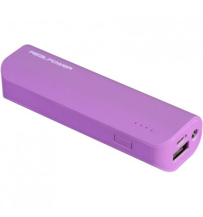 RealPower Powerbank PB-2600 lila 2.600mAh