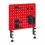 VALUE Gaming-/Office Clamp Mount Pegboard, red