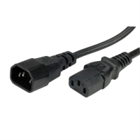 ROLINE GREEN Monitor Power Cable, IEC 320 C14 - C13, black, 0.8 m