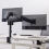 VALUE Dual Monitor Arm, Pole Mount, 4 Joints, Desk Clamp