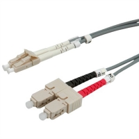 VALUE Fibre Optic Jumper Cable 50/125µm LC/SC, OM2, grey, 5.0 m