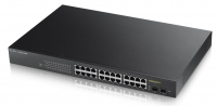 ZyXEL Switch 19" 24x GE GS1900-24HP 24x PoE+ Ports.