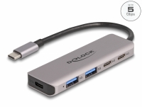 Delock USB 5 Gbps 2 Port USB Type-C™ and 2 Port Type-A Hub with USB Type-C™ connector