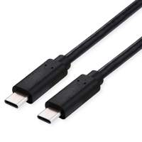 VALUE Cable USB4 Gen3x2, with Emark, C–C, M/M, 100W, black, 0.8 m