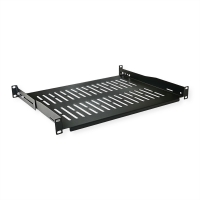 VALUE 19"-Fixed Shelf, 485 x 350mm, max. 25kg, 1U, black