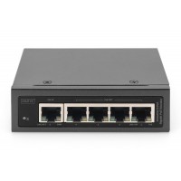 DIGITUS Extender PoE - 5-Port Gigabit Industrial