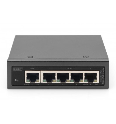 DIGITUS Extender PoE - 5-Port Gigabit Industrial