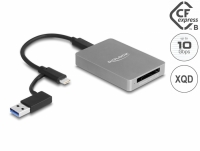 Delock USB Type-C™ Card Reader in aluminium enclosure for CFexpress or XQD memory cards