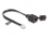 Delock Cable RJ12 plug to RJ12 jack with protective cap 20 cm black