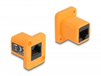 Delock D-Type Module RJ45 jack to jack orange