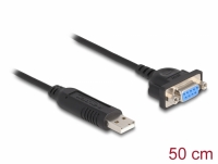 Delock USB 2.0 to serial RS-232 adapter with compact serial connector housing 50 cm FTDI
