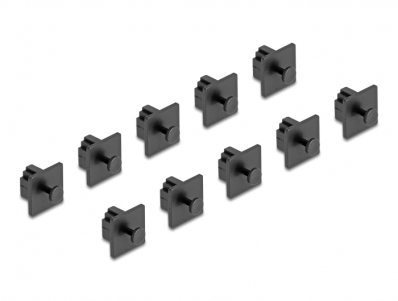 Delock Dust Cover for RJ10 jack with grip 10 pieces black