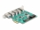 Delock USB 5 Gbps PCI Express x1 Card to 3 x external Type-A + 2 x external USB Type-C™ female and 1 x internal 19 pin USB pin h