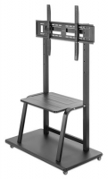 MANHATTAN TV-Ständer rollbar 37"-100" 150kg Fachboden Sockel