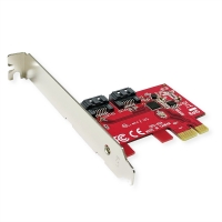 ROLINE PCIe x1 SATA III 6Gbps AHCI 2Port Low Profile Host Adapter