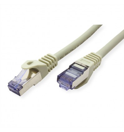 ROLINE S/FTP Patch Cord Cat.6A, Component Level, LSOH, grey, 0.5 m
