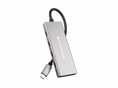 CONCEPTRONIC Dock USB-C->4xUSB-C,3xUSB-A,100WPD o.N.0.25m gr