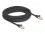 Delock RJ45 Network Cable with braided jacket Cat.6A S/FTP plug to plug 10 m black