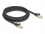 Delock RJ45 Network Cable with braided jacket Cat.6A S/FTP plug to plug 3 m black