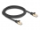 Delock RJ45 Network Cable with braided jacket Cat.6A S/FTP plug to plug 2 m black