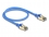 Delock RJ45 Network Cable Cat.8.1 F/FTP Slim 0.5 m blue