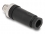 Delock M12 Connector A-coded 3 pin male for mounting with screw connection