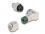 Delock M12 Connector A-coded 4 pin male for mounting with screw connection 90° angled metal