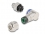 Delock M12 Connector A-coded 3 pin male for mounting with screw connection 90° angled metal