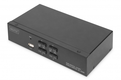 Digitus KVM Switch, 4 Port, Single Display, 4K, HDMI