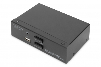 Digitus KVM Switch, 2 Port, Single Display, 4K, HDMI