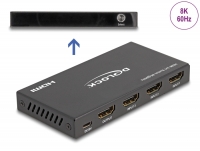 Delock HDMI Switch 3 x HDMI in to 1 x HDMI out 8K 60 Hz