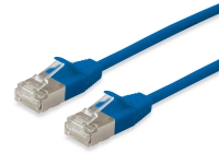 Equip Patchkabel Cat6A F/FTP 2xRJ45 20.00m blau Slim LSZH