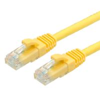 VALUE UTP Cable Cat.6, halogen-free, yellow, 0.5 m