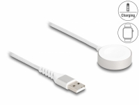 Delock USB Charging Cable for Apple Watch MFi 1 m white magnetic