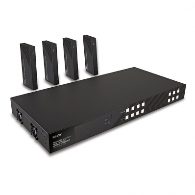 Lindy 150m Cat.6 4x4 HDMI 4K60 HDBaseT Matrix Extender