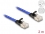 Delock RJ45 flat network cable with braided coating Cat.6A U/FTP 2 m blue