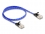 Delock RJ45 flat network cable with braided coating Cat.6A U/FTP 0.5 m blue