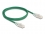 Delock RJ45 Network Cable Cat.6A plug to plug with curved latch U/FTP Slim 1 m green