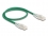 Delock RJ45 Network Cable Cat.6A plug to plug with curved latch U/FTP Slim 0.5 m green