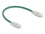 Delock RJ45 Network Cable Cat.6A plug to plug with curved latch U/FTP Slim 0.3 m green