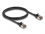 Delock RJ45 Network Cable Cat.8.1 F/FTP Slim Pro 1 m black