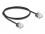 Delock RJ45 Network Cable Cat.6 UTP Ultra Slim 1 m black with short plugs