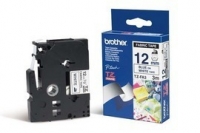 Schriftbandkassette Brother 12mm weiß/blau TZEFA3