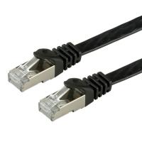 VALUE FTP Cat.6 Flat Network Cable, black 0.5 m