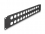 Delock 19″ D-Type Patch Panel 24 port 2U black