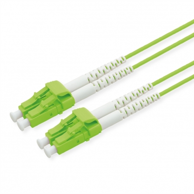 ROLINE Fibre Optic Jumper Cable, 50/125 µm, LC/LC, OM5, Low-Loss Connector, green, 5 m