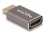 Delock HDMI Adapter male to female 8K 60 Hz grey metal