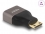 Delock HDMI Adapter Mini-C male to A female 8K 60 Hz grey metal