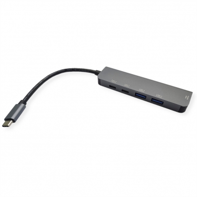 VALUE Dockingstation Type C, 1x HDMI 4K60, 2xA USB3.2Gen1, 1xC USB3.2Gen1, 1x PD (Power Delivery)