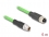 Delock M12 Cable X-coded 8 pin male to female PUR (TPU) 5 m